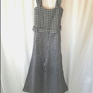 Faithfull The Brand Women's Linen Liv Jumpsuit Emelinah Check Sizes 4 and 10
